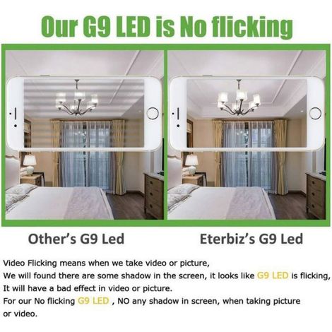 Ampoule LED G9 - - 7W - Blanc froid 6000K - 430LM - Lot de 6 (1/4)