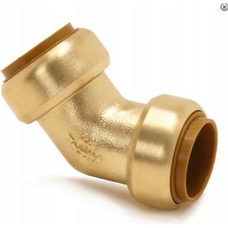 Raccord Coudé 45° - Raccordement Par Pression - Tube 18x18 mm - 1 Pièce (1/2)
