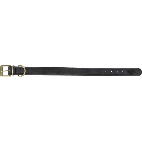 Pure Halsband, Leder M L: 39 46 cm/35 mm, schwarz