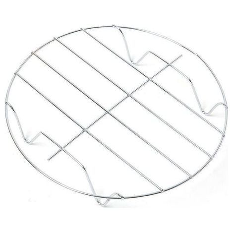 Grille ronde en acier inoxydable 23 cm Support universel pour micro ondes, four, barbecue et réfrigérateur Accessoire de cuisson multifonction (1/5)