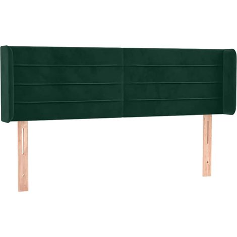 Maison Exclusive - Cabecero de terciopelo verde oscuro 147x16x78/ (1/5)