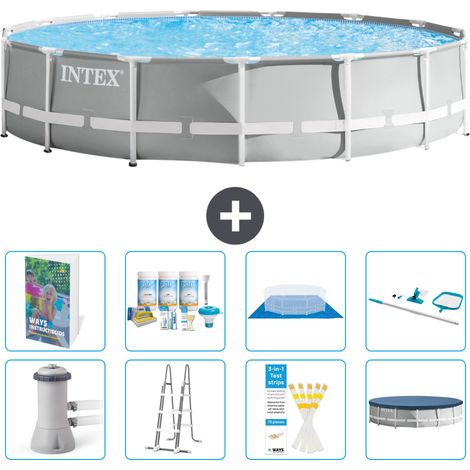 Prism Frame Pool Rund - 457x107 cm - 9-teilig S615