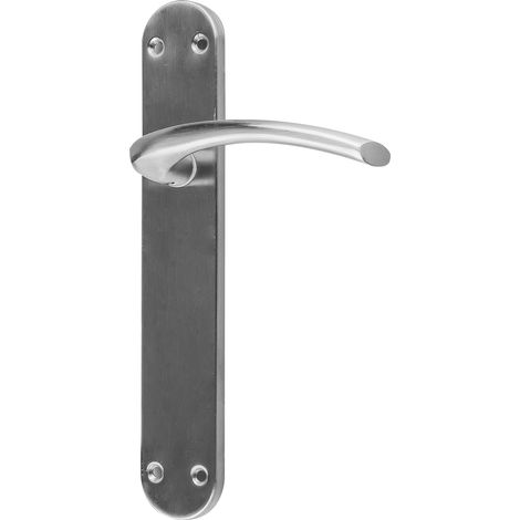 Manilla zamak curva handlock con placa cromo mate (1/2)