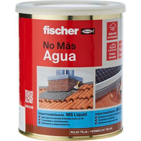 fischer 534616 Impermeabilizzante Liquido, Marrone/Mattone (Teja), 1kg