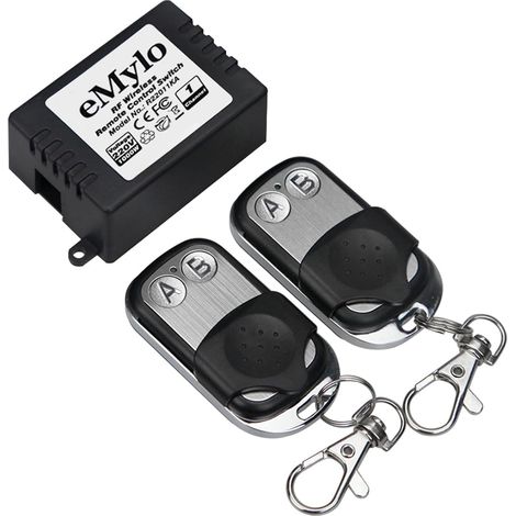 Interrupteur à Télécommande RF 433MHz Monocanal, Module Relais Sans Fil AC 220-240V 1000W, DIY Domotique pour Lumières Moteurs Alarmes Système Sécurité (1/5)