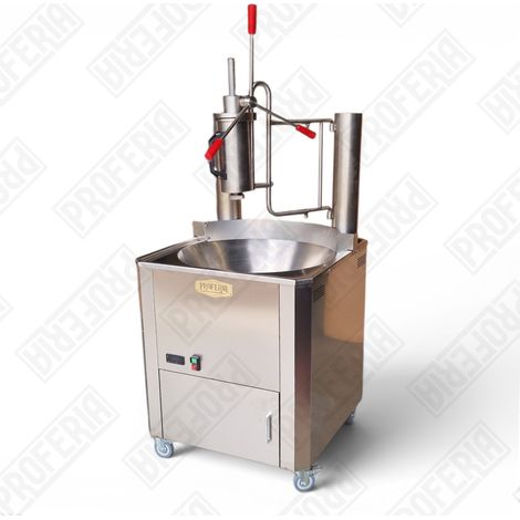 Pack friteuse à churros professionnelle gaz à température auto-régulée – 35L - 45kW + piston manuel 2kg – PROFERIA (1/5)