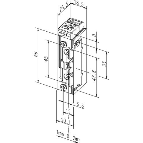 ASSA ABLOY Abrepuertas eléctrico 118.63 ProFix 2 22-42 V AC/DC Stand.DIN L/R m.FaFix - 118.63------B71