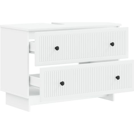 Maison Exclusive - Armadio per Lavabo da Bagno EDE Bianco 82 x 41 x 59 cm (1/5)