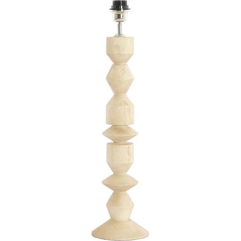 Light & Living - lampe de table - Edie - naturel - bois - Ø 15cm