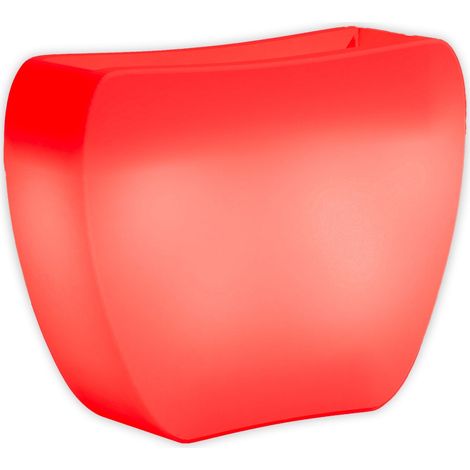 Leuchtende Vase Heart Bright mit LED Dekoration "Made in Italy" für den Innenbereich -Rot / Mit Kabel (1/5)
