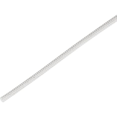 33Ft-1mm Blanc Silicone Fibre Verre Haute Température Gaine (1/5)