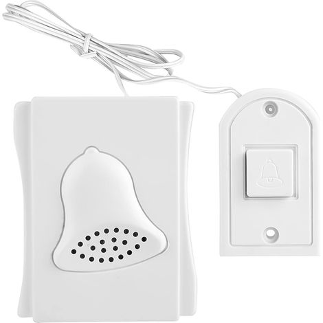 Sonnette Filaire, Carillon de Porte Mcanique Manuel Simple pour la Maison et le Bureau Ding D Sonnette (1/5)