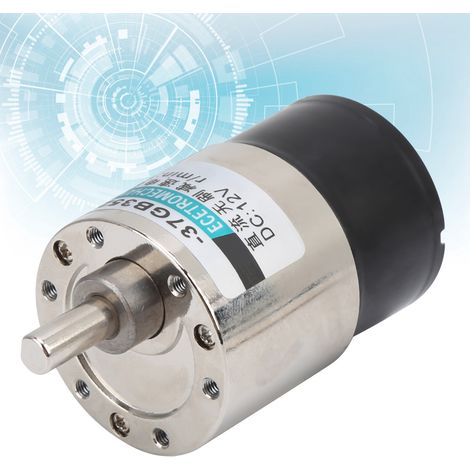 XD-37GB3525+ Halterung für bürstenlosen 12-V-Gleichstrommotor, kleiner bürstenloser Getriebemotor, Vorwärts-/Rückwärtsmotor, Langsamläufermotor, 5 U/min (1/5)