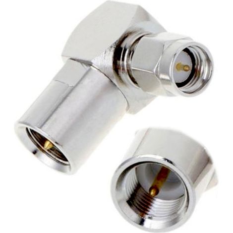 FME-Stecker / SMA-Winkelstecker-Adapter (1/3)