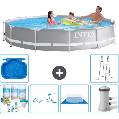 Intex Piscine Prism Frame Ronde - 366x76 cm - 7-pièces S21052 (1/5)