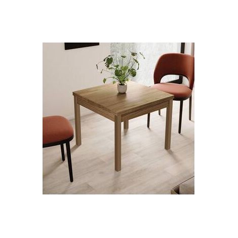 KIT TAVOLO LIBRO 90/180X90XH79 CM NOCE