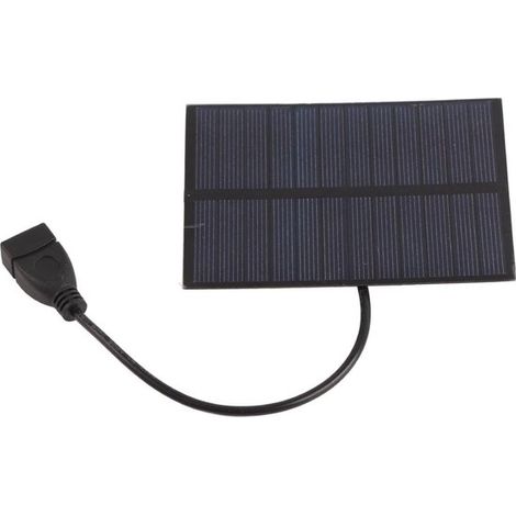 Mini-Solarpanel mit USB-Ladeanschluss, 5 V, Silizium, monokristallin, mit Stecker, 5-V-Ausgang, Miniatur-Photovoltaikpanel aus Silizium (1/5)