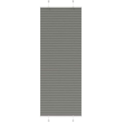 Plissee Anthrazit 80x200 cm Stoffbreite 79,4 cm Polyester
