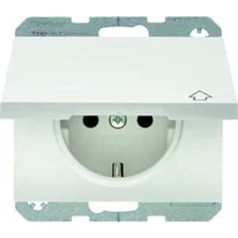 Hager 47517109 toma de corriente Blanco