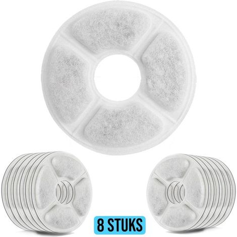 Cartouches filtrantes pour fontaines à eau pour animaux de compagnie, en coton rond et incurvé, très demandées, pour fontaines à eau pour chats, vente en gros directement des fabricants. (1/5)