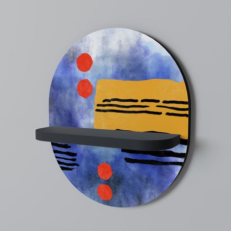 Mensola ovale NIGHTFALL VIBRANCE nera (1/5)