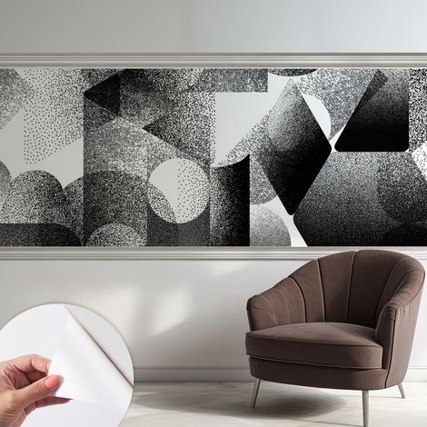 Fotomurale adesivo - parete decorativa - decorazione casa - stile moderno parete - Forme geometriche 250x104 cm (1/5)