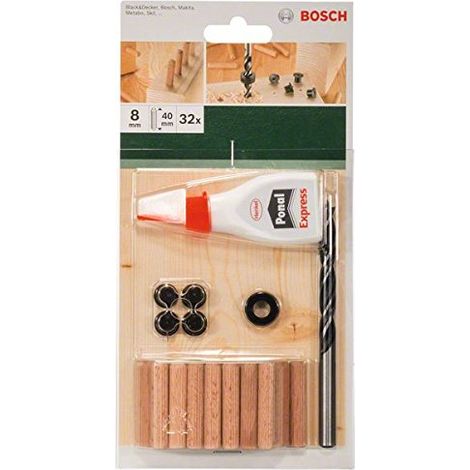 BOSCH - SET DI TASSELLI 32 PEZZI 8X40MM (1/4)