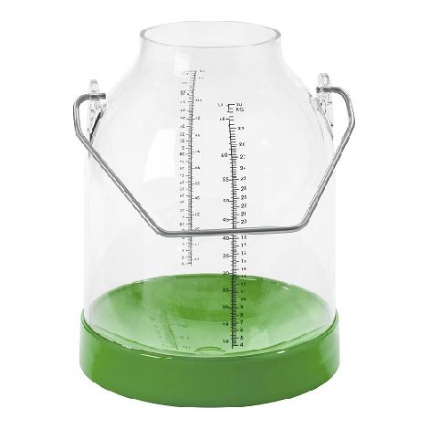 Insprovette Cube en plastique pour la traite 30 l, vert