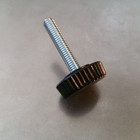 Bout Serrage Nylon Noir M6X20 Diamètre de tête: 20-1000 pièces (1/3)