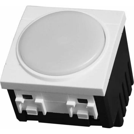 ETTROIT LAMPADA SEGNAPASSO LED 2 MODULI 220V 4000K 6000K CON INTERRUTTORE CLICK ON/OFF COMPATIBILE CON SERIE BTICINO LIVING  SKU LB0302 - LB0322 - Colore Luce:Bianco Freddo