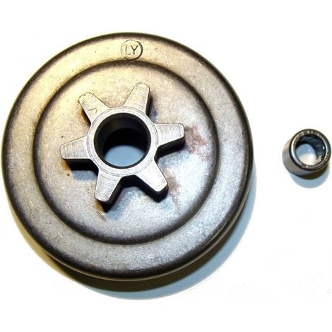 50240214R - Pignon de chaine 3/8 6 dents pour tronconneuse OLEO MAC (1/2)