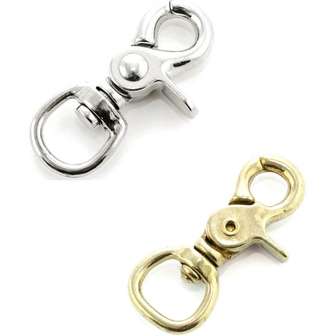 Silver - Moschettone per redini con cameretta tonda misura unica colore silver e gold