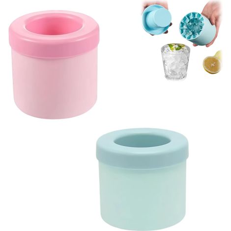 à glaçons en silicone - 2 bacs ronds Facile retirer 60 / remplissage (1/5)