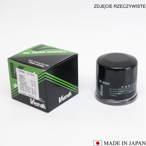 FILTRO DE ACEITE VESRAH HF204 (FABRICADO EN JAPÓN)