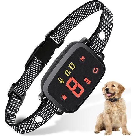 Antibellhalsband für Hunde, intelligentes Training ohne Stromschläge, Vibrationen und Pieptöne, 8 Empfindlichkeitsstufen, sicheres Halsband mit IP67-Wasserschutz für kleine, mittlere und große Hunde (1/5)
