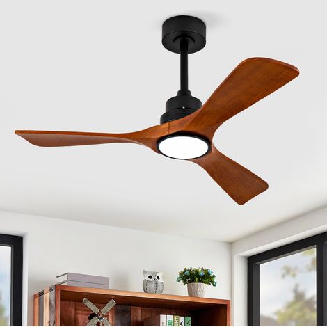 Ventilatore da soffitto LED con telecomando e motore DC OKMYHOME (1/5)