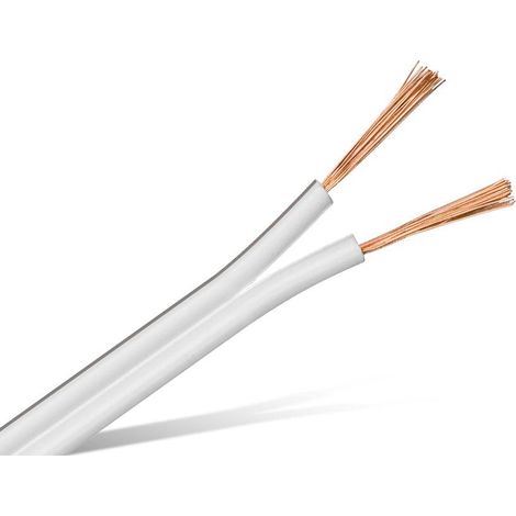 PURELINK Lautsprecherkabel, 2x0,75 mm², 25 m, weiß, CCA (1/2)