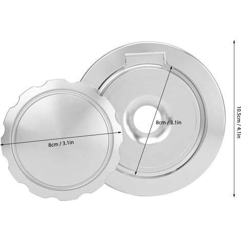Bouchon Réservoir Moto Alliage Aluminium, Ouverture Rotative, Dépose Rapide, Couvercle Carburant Électroplaqué pour R NINE T (1/5)