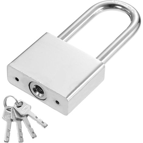 1-7/8 Inch (48mm) Cadenas Lourd, 1Pcs Alloy Steel Cadenas Haute Sécurité avec 4 Clés pour Portail Entrepôt Conteneur D'Expédition Porte De Stockage Fenêtre (H:97mm) (1/5)