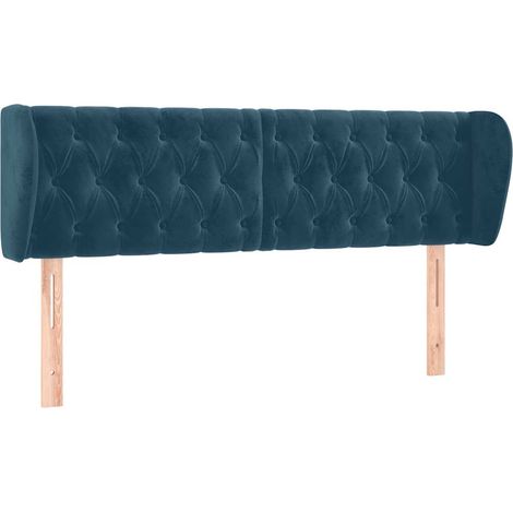 Maison Exclusive - Cabecero de terciopelo azul oscuro 163x23x78/8 (1/5)