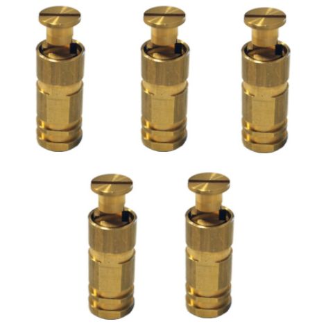 Piton douille escamotable pour fixation bâche piscine sur plage béton – Alu/Inox – Lot de 5 pièces – Résistance à la traction – Poolco