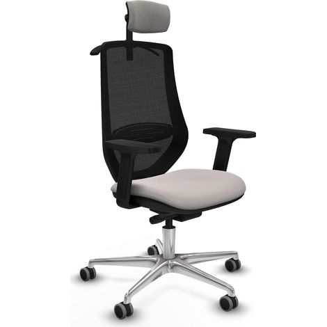 piqueras-y-crespo Silla Mardos blanca confortable para oficina