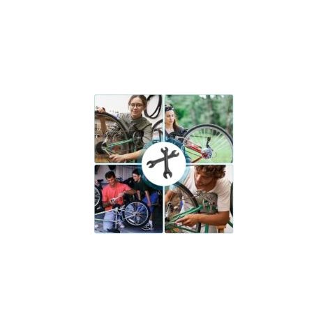 Set di 2 chiavi per mozzi di bicicletta, chiave conica da 13/14/15/16 mm, chiavi coniche per bicicletta, per la riparazione di pedali e mozzi ruota, accessori per la riparazione di biciclette - Crezuo