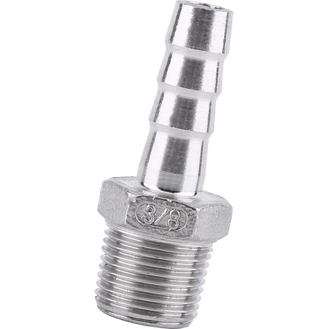 Raccord de tuyau fileté mâle, raccord de tuyau à embout cannelé, réparateur (3/8" x 10 mm) (1/5)