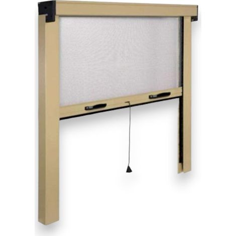 Zanzariera avvolgibile verticale per esterno e interno 140x160 cm -  Bronzo