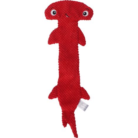 Jouet à mâcher interactif en peluche rouge, sans rembourrage, pour chiens de petite, moyenne et grande taille. Idéal pour le nettoyage des dents. Convient aux chiens de toutes tailles. (1/5)