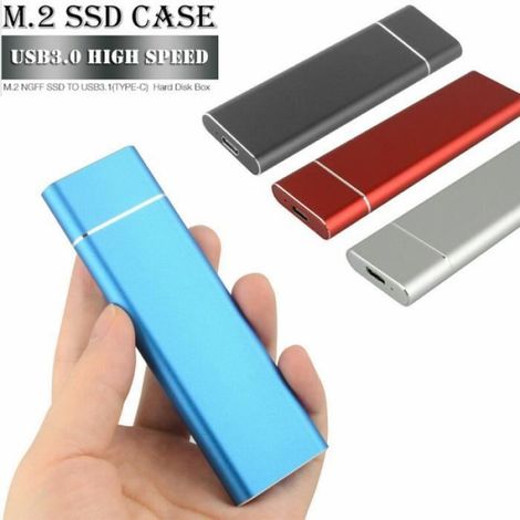 Disque Dur Externe SSD - 2 To - USB 3.0 - Lecture 535 Mo/s - Pour PC Mac Laptop Android - Portable (1/4)