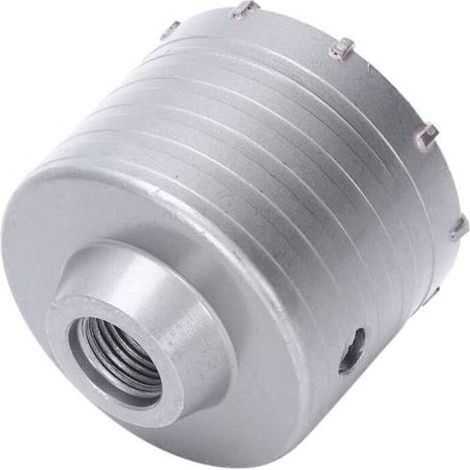 1 scie cloche béton, diamètre 90 mm, couronne carbure de tungstène, foret central inclus, pour climatisation et canalisations (1/5)