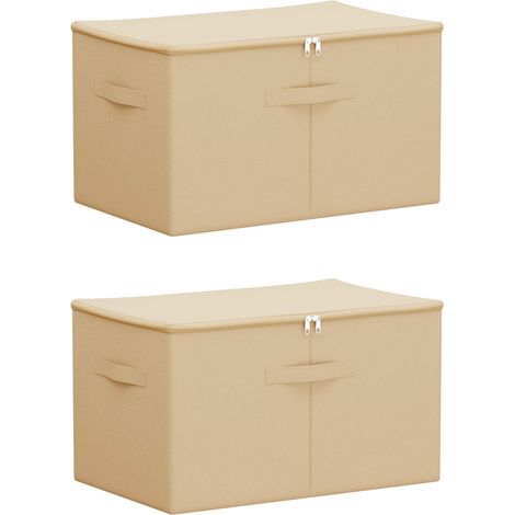 Maison Exclusive - Scatola di Stoccaggio 2 pz Tessuto non tessuto 55 x 35 x 32 cm (1/5)