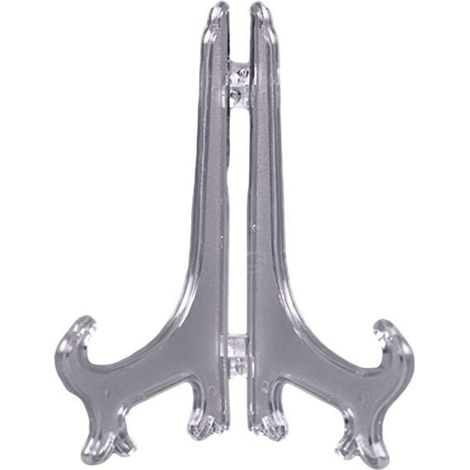 Plateau de présentation décoratif, charnières réglables, chevalet en plastique transparent, pliable pour un rangement facile, décoration de bureau multifonctionnelle. (1/5)